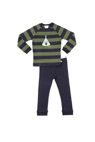 Green and Navy Teepee Pyjamas
