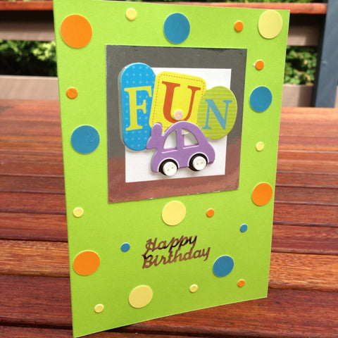 Handmade Fun Car Card