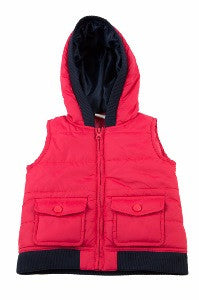 Raspberry Puffer Vest