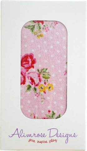 Muslin Wrap Single Pink Floral
