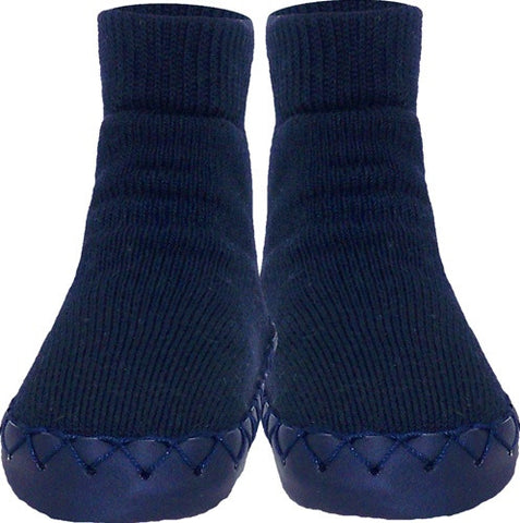 Swedish Konfetti Moccasins - Navy