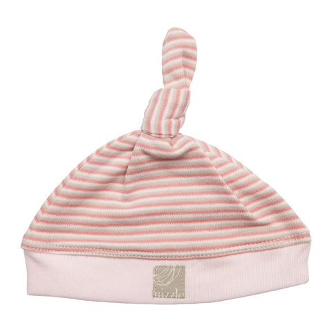 Knotted Hat - Neutral Stripe