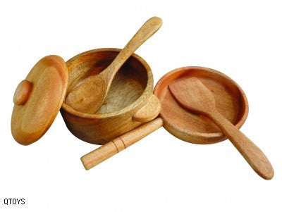 Wooden Pot and Pan Set