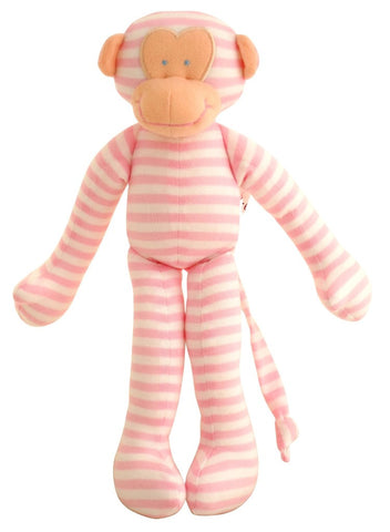Toy Rattle - Pink Monkey