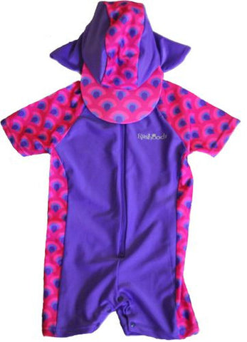 Swimsuit and Hat Set - Peacock