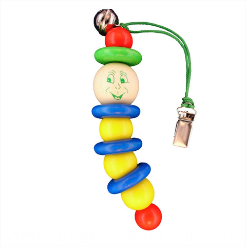 Worm Wooden Teether